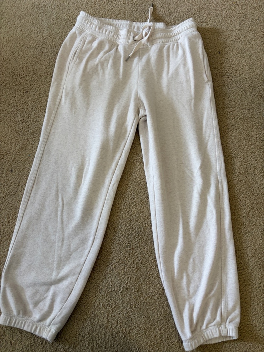 Aerie Light Cream Jogger Sweatpants - Picture 2 of 4
